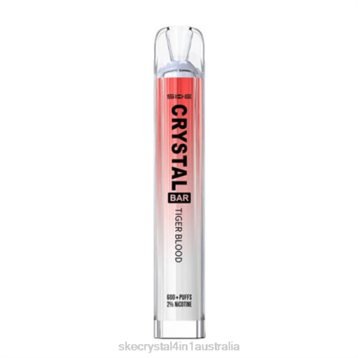 SKE Crystal Bar Disposable Vape Tiger Blood FJRP83 Crystal Bar Review