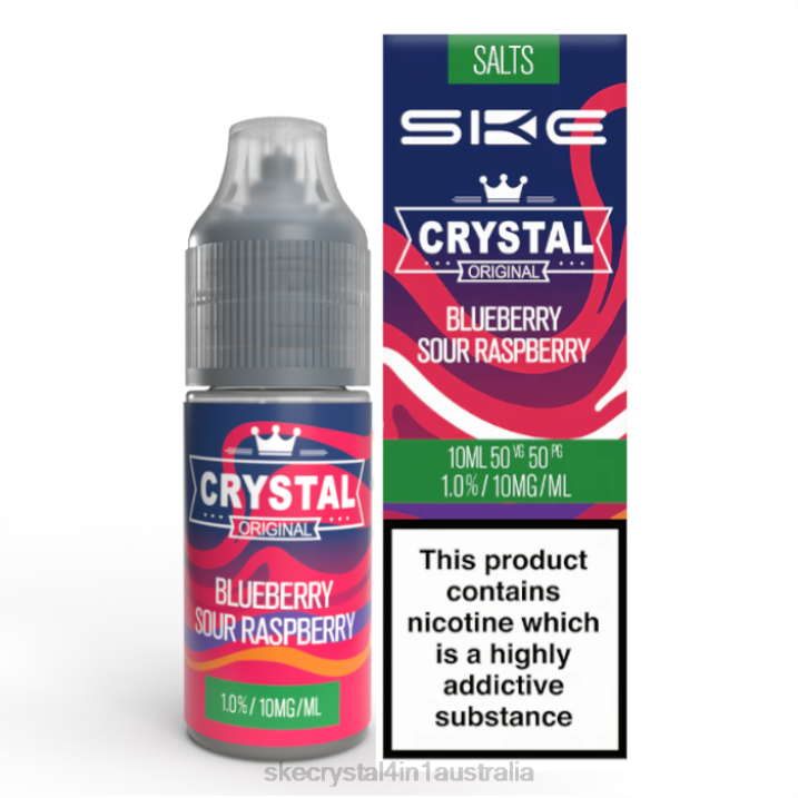 SKE Crystal Nic Salt - 10ml Blueberry Sour Raspberry FJRP113 Crystal Bar Review