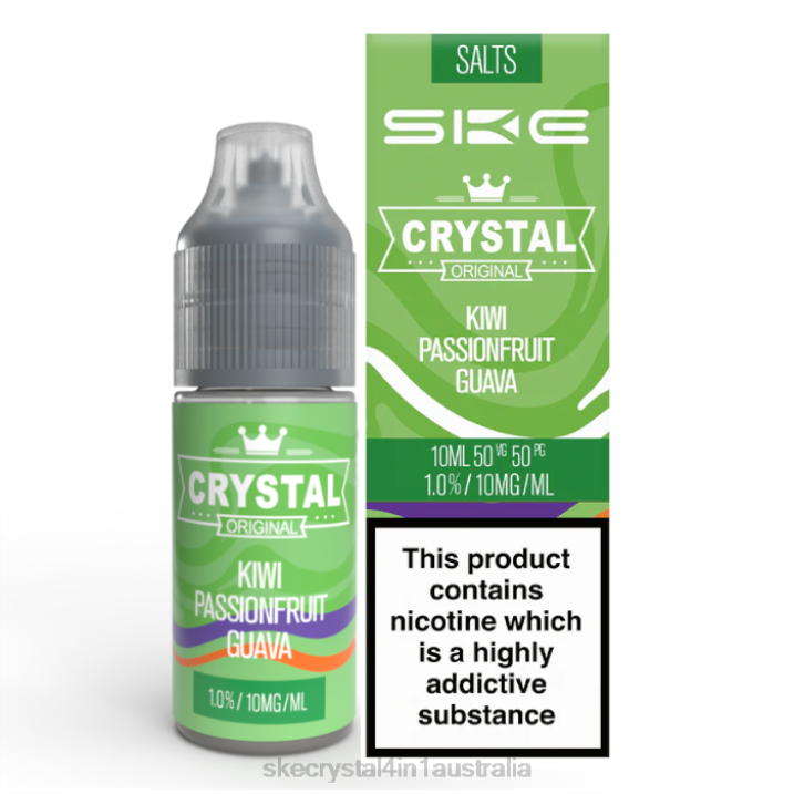 SKE Crystal Nic Salt - 10ml Kiwi Passionfruit Guava FJRP115 SKE Vape Canberra