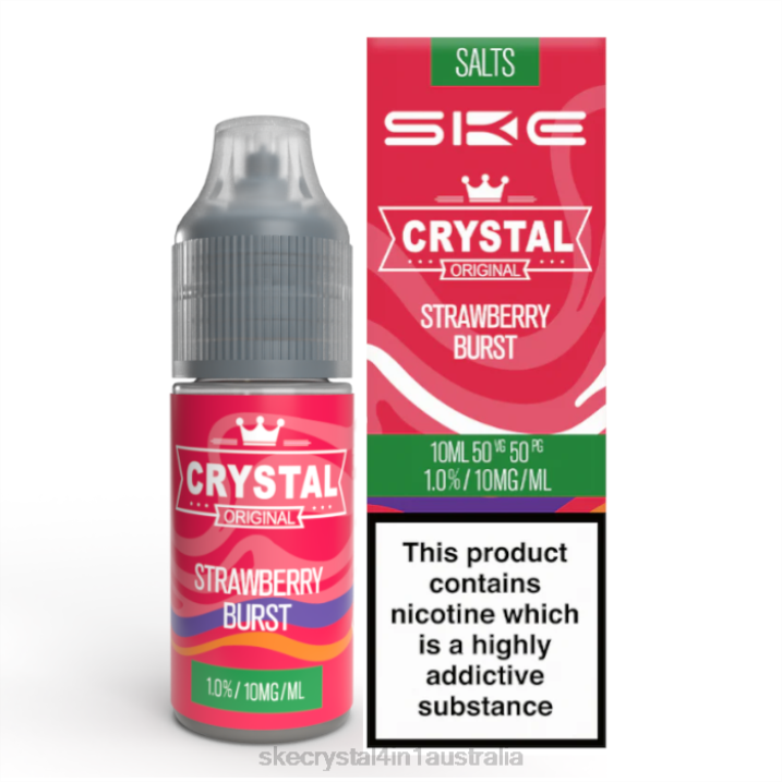 SKE Crystal Nic Salt - 10ml Strawberry Burst FJRP118 SKE Vape Website